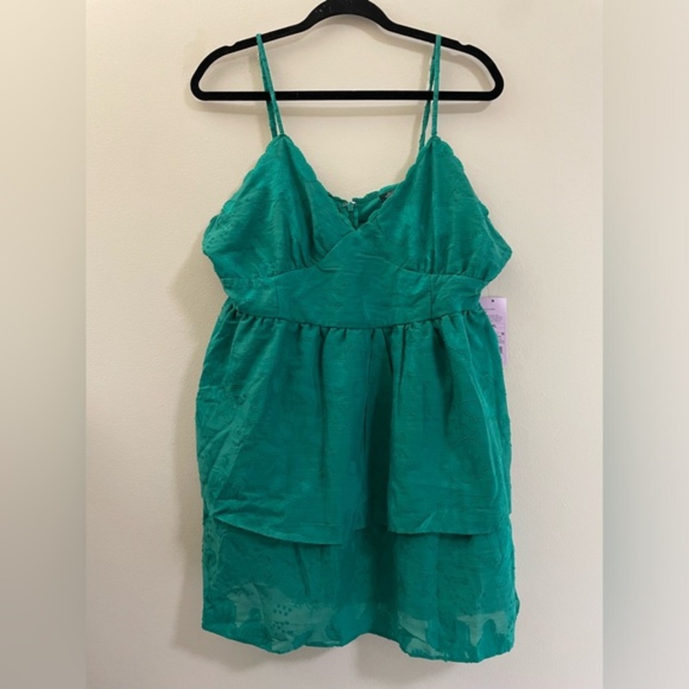 NWT Wild Fable Emerald Floral Mini Dress‎ - XXL